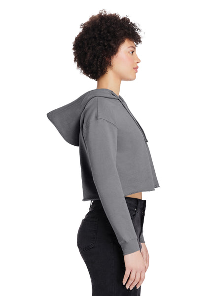 Lady's Relaxed Crop Hoodie - "Plain"