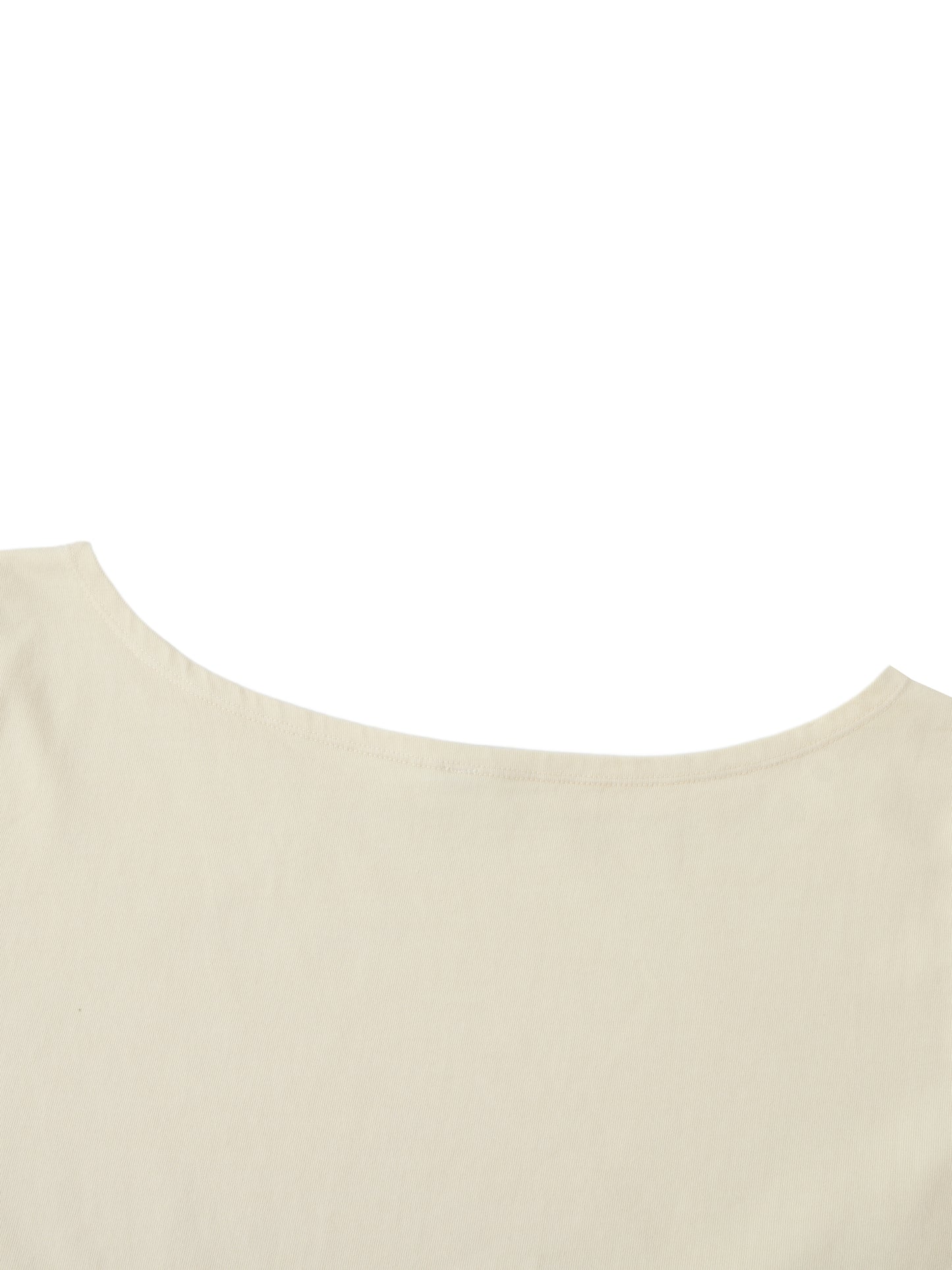 Off-Shoulder Rolled Hem Cotton T-Shirt – Swag Epic Ladies