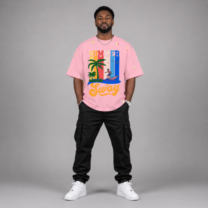Paint Splatter Cotton T-Shirt – "Summer Swag" Collection