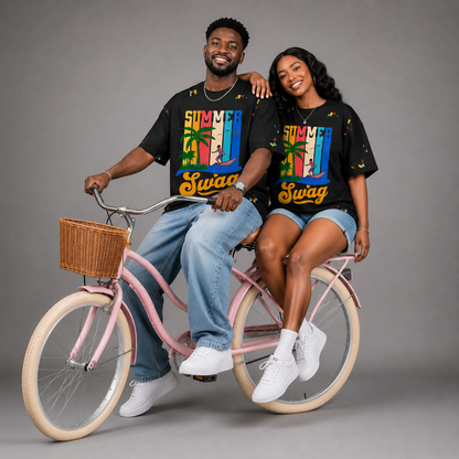 Paint Splatter Cotton T-Shirt – "Summer Swag" Collection