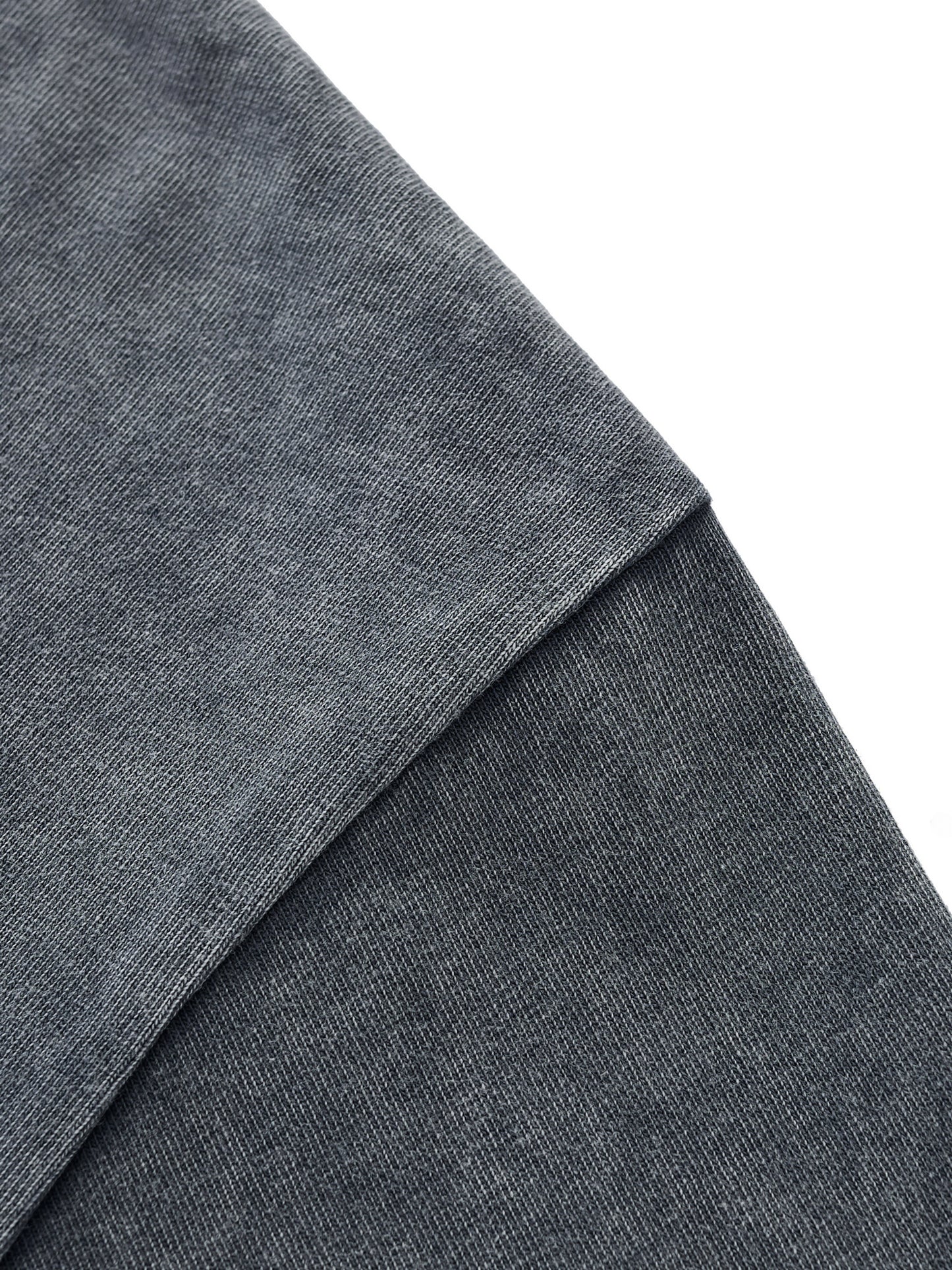 Snow Washed Raw-Hem Unisex Cotton T-Shirt