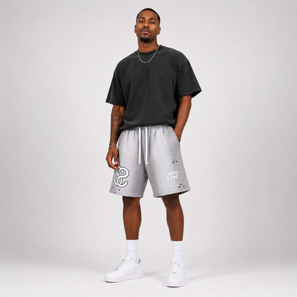 Sun Fade Distressed Shorts - "Swag Deluxe"
