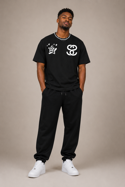Unisex Boxy Ribbed "Swag Epic" T-Shirt