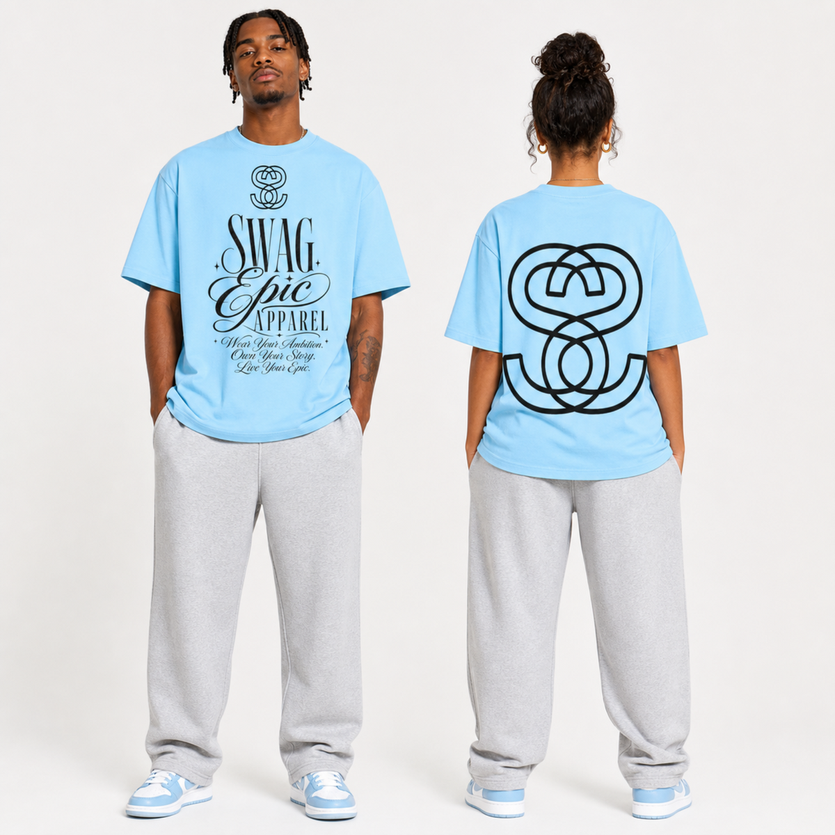 Unisex Heavyweight Oversized T-Shirt — “Ambition”