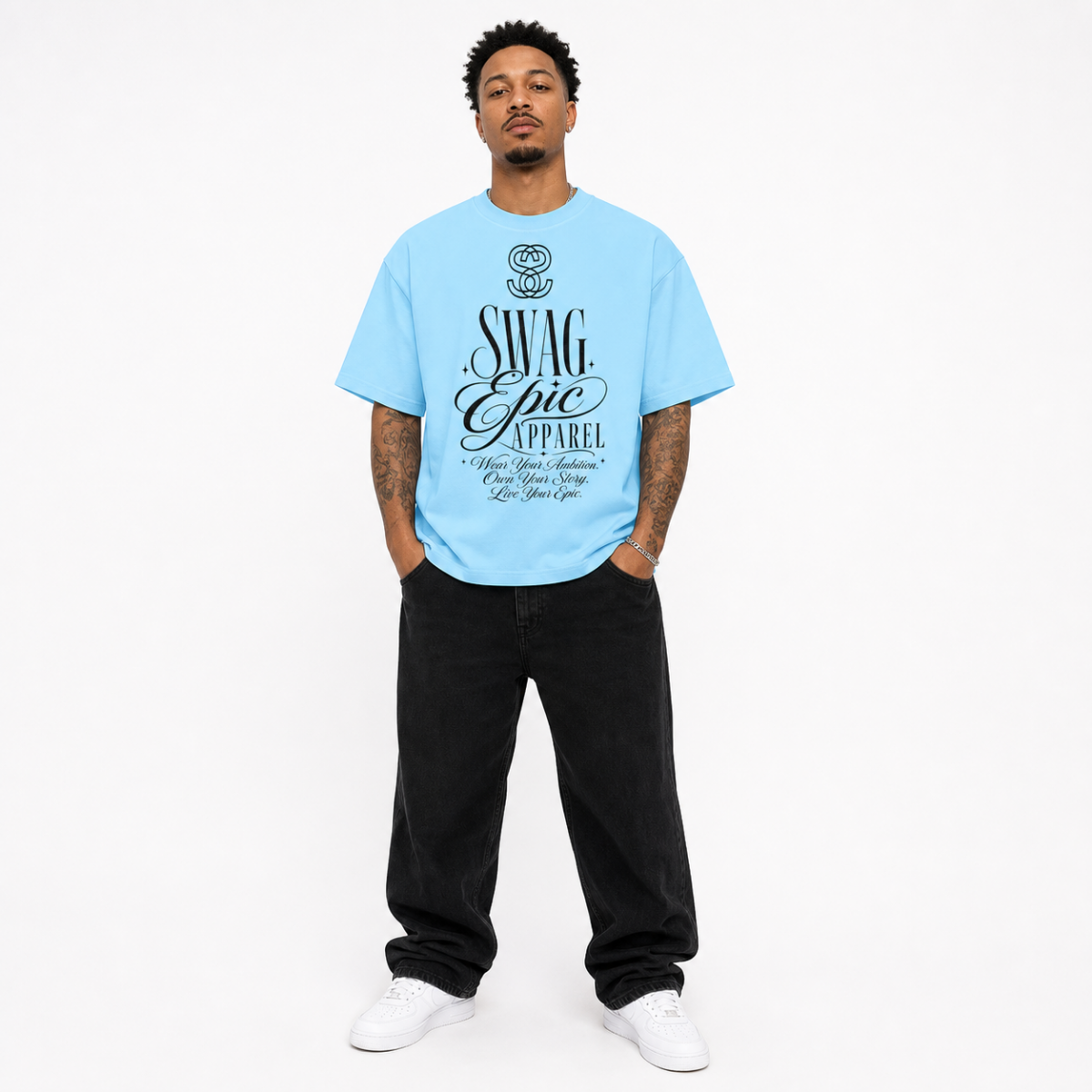 Unisex Heavyweight Oversized T-Shirt — “Ambition”