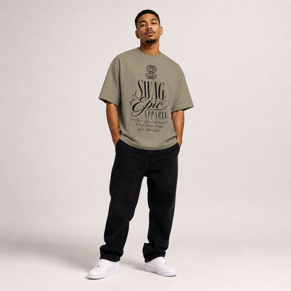 Unisex Heavyweight Oversized T-Shirt — “Ambition”
