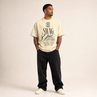 Unisex Heavyweight Oversized T-Shirt — “Ambition”