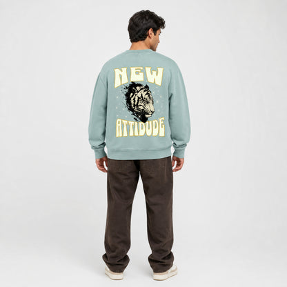 Unisex Vintage Wash Fleece Sweatshirt - "New Attitude"
