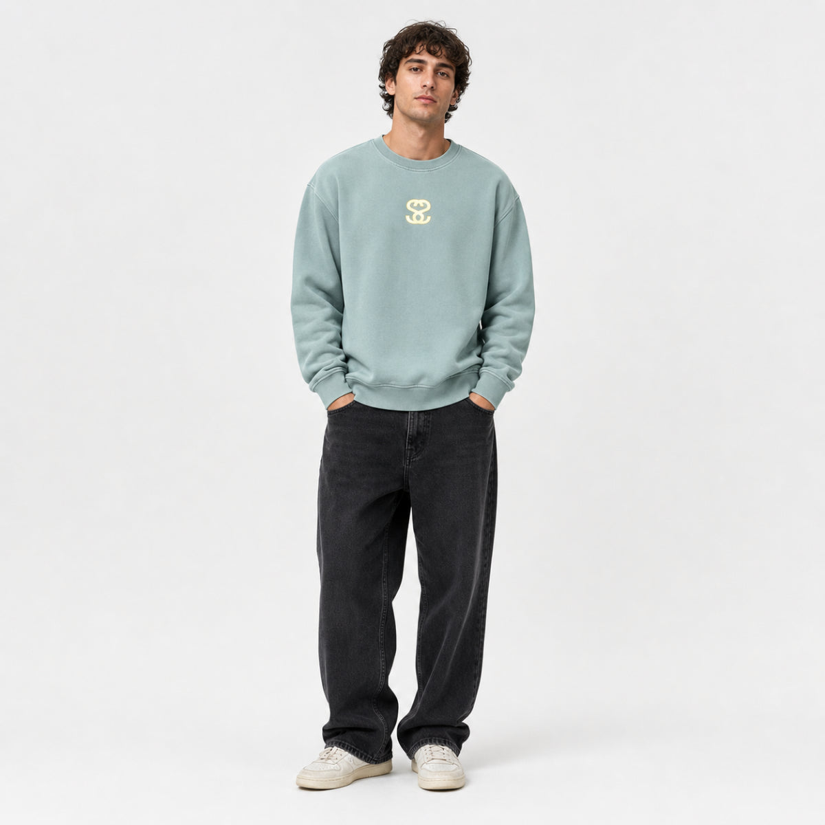 Unisex Vintage Wash Fleece Sweatshirt - "New Attitude"