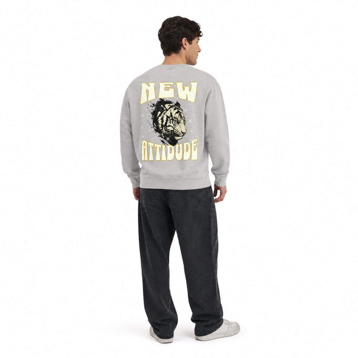 Unisex Vintage Wash Fleece Sweatshirt - "New Attitude"