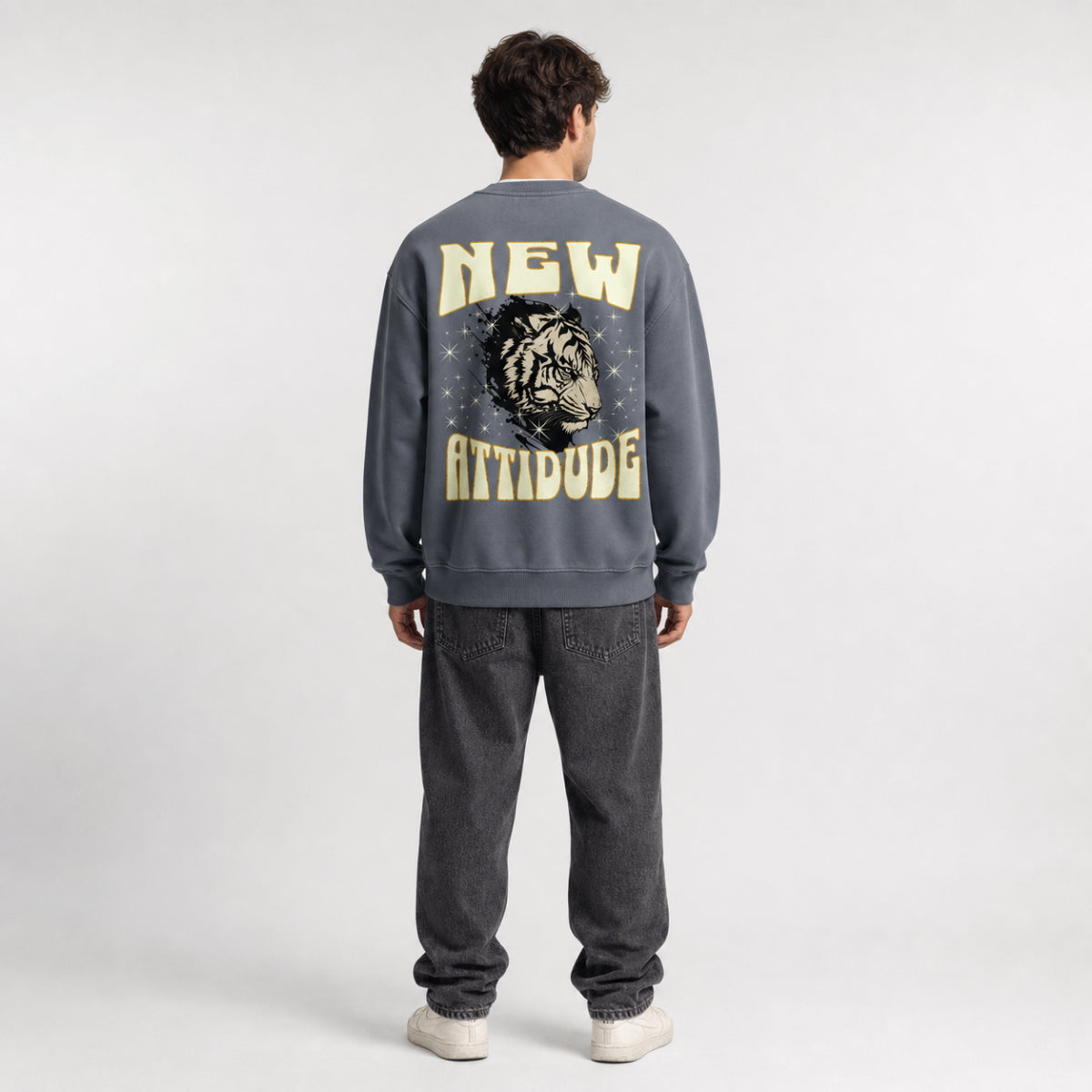 Unisex Vintage Wash Fleece Sweatshirt - "New Attitude"