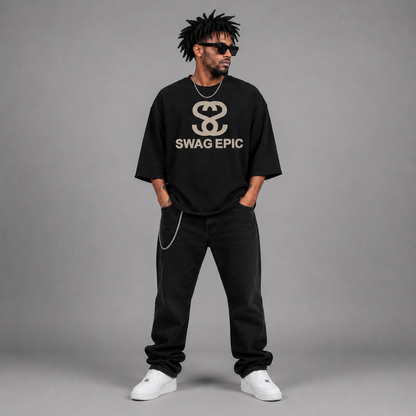 Unisex Waffle Raw Edge Long Sleeve T-Shirt - "Believe in your Swag"