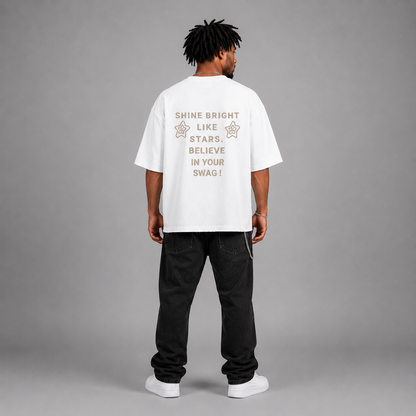 Unisex Waffle Raw Edge Long Sleeve T-Shirt - "Believe in your Swag"