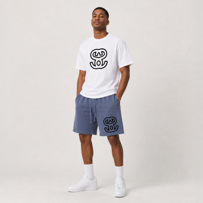 Vintage Wash Cotton Shorts "Swag SS"