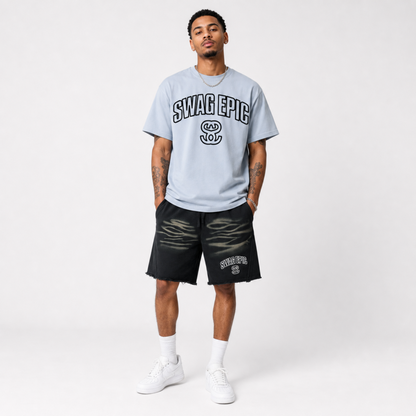 Vintage Washed Tiger Stripes Short Pants "Swag Original SS"