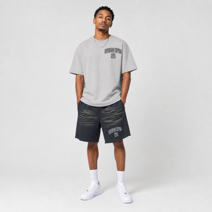 Vintage Washed Tiger Stripes Short Pants "Swag Original SS"