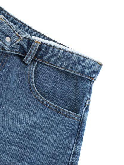 Women's Vintage Wash High Rise Denim Shorts - Swag Ladies