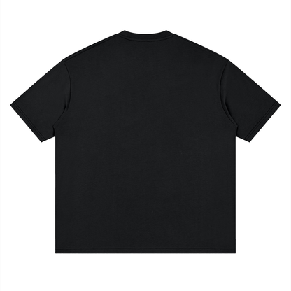 Streetwear Loose Drop Shoulder T-Shirt - Four Wheels move the body