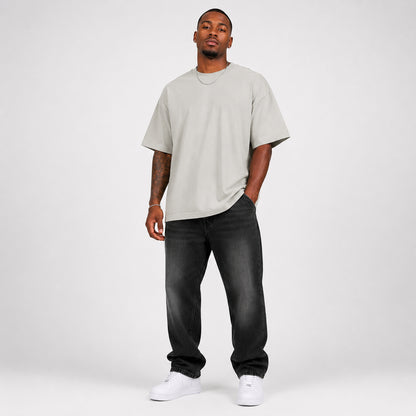 Drop Shoulder Cotton Plain T-Shirt