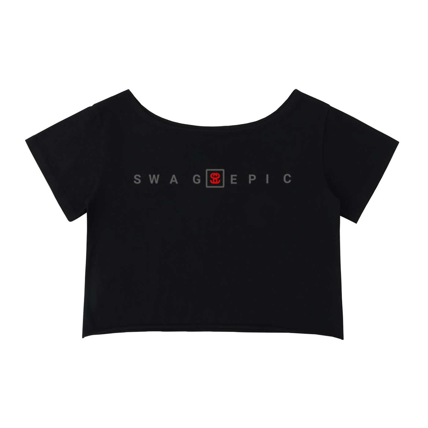Off-Shoulder Rolled Hem Cotton T-Shirt – Swag Epic Ladies
