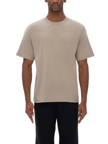Drop Shoulder Cotton Plain T-Shirt
