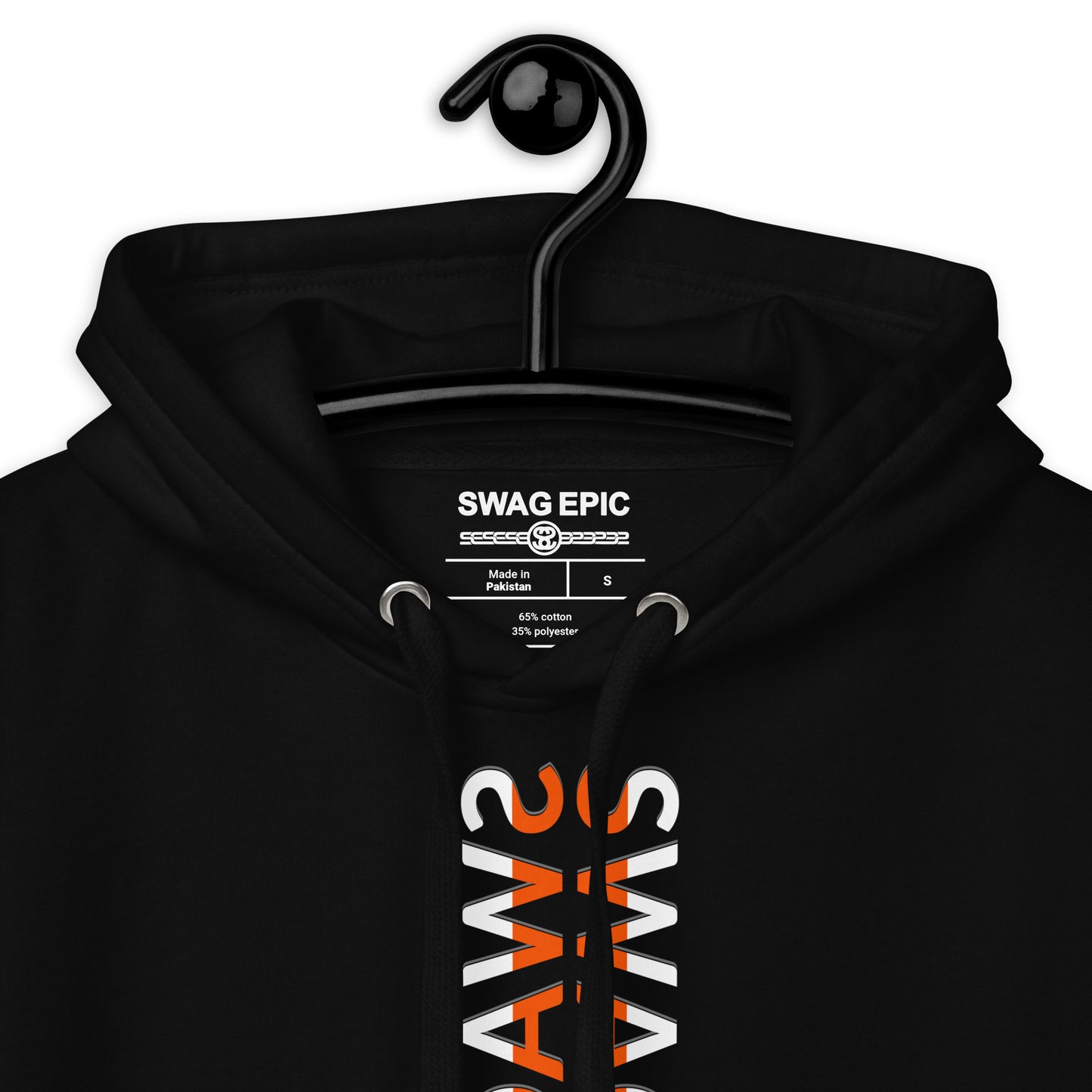 "SWAG IN COLOR" (BLACK) EXCLUSIVE COMFORT HOODIE