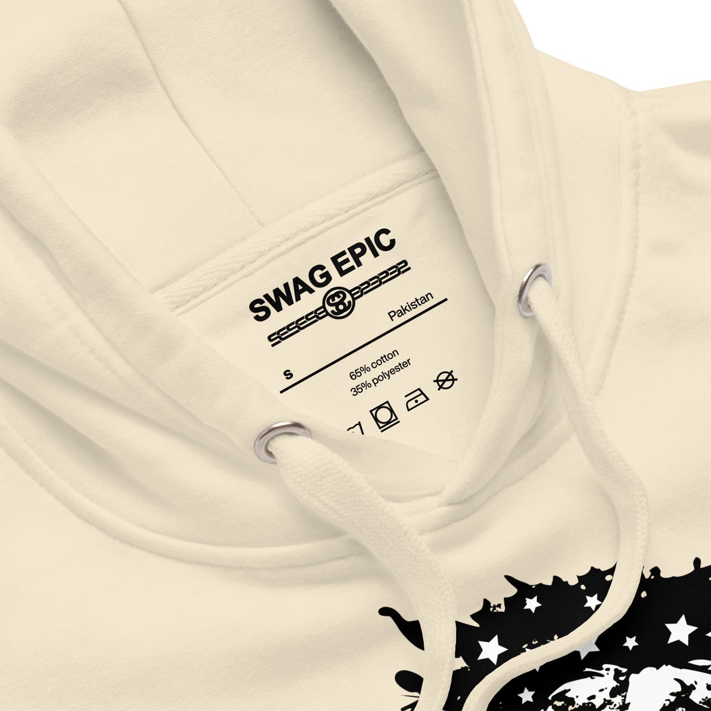 "SWAG LEGEND SS" (BONE) HEAVYWEIGHT HOODIE