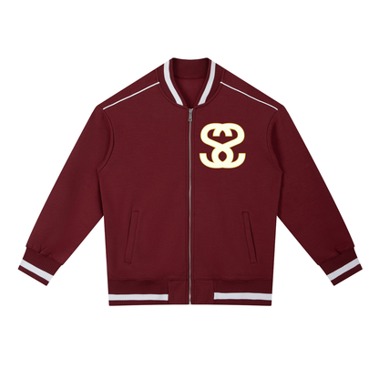 Contrast Piping Zip Bomber Jacket - "New Attitude"