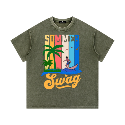Swag Epic Mineral Wash Waffle Knit T-Shirt “Summer Swag Collection”