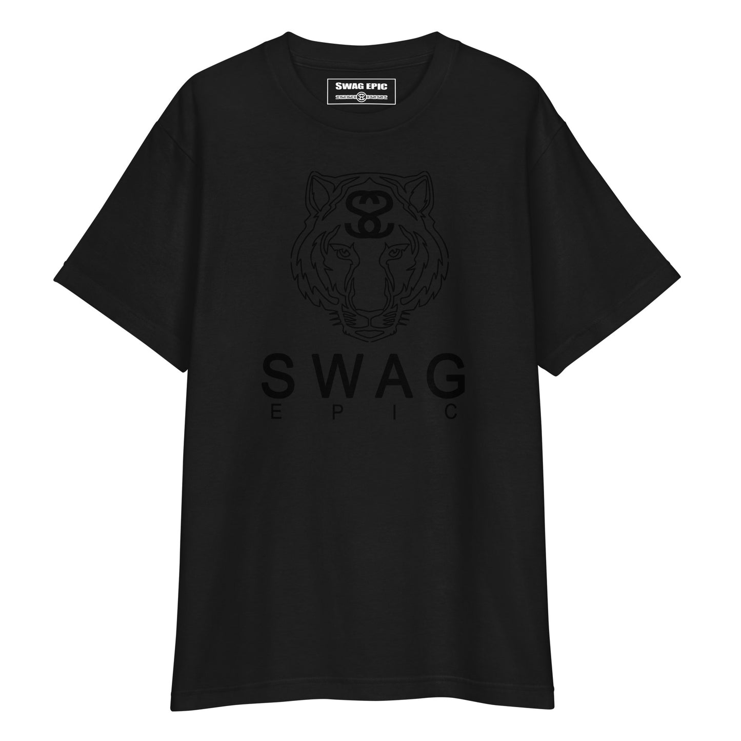 "TIGER FACE" (BLACK) DELUXE T-SHIRT