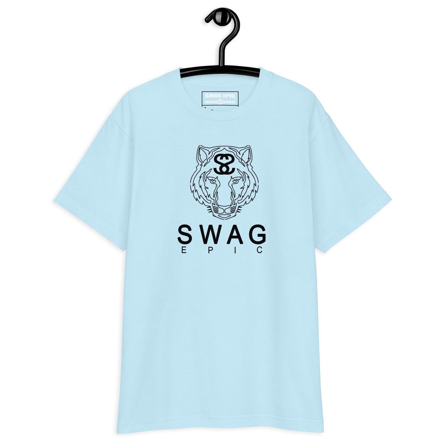 "TIGER FACE" (LIGHT BLUE) DELUXE T-SHIRT