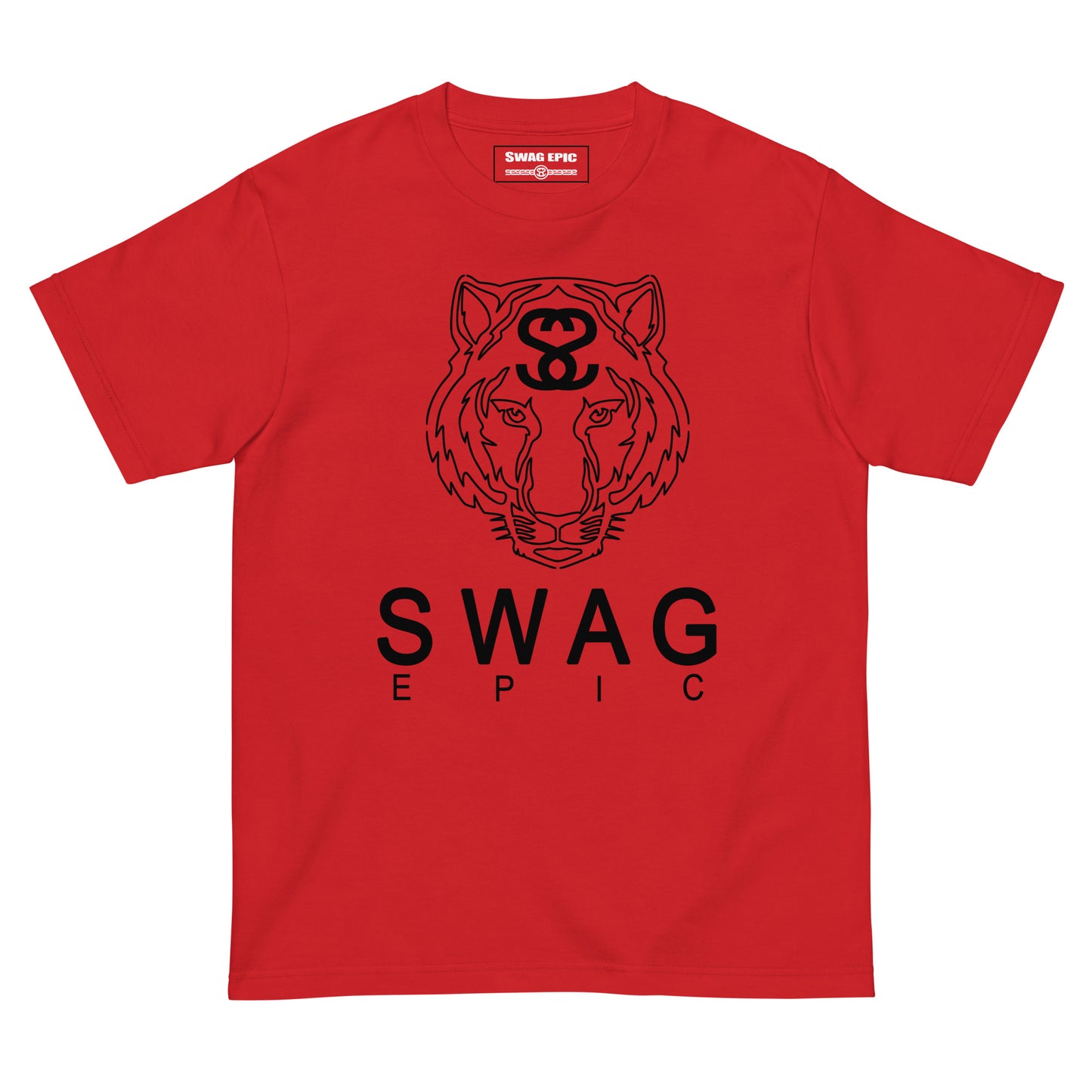 "TIGER FACE" (RED) DELUXE T-SHIRT