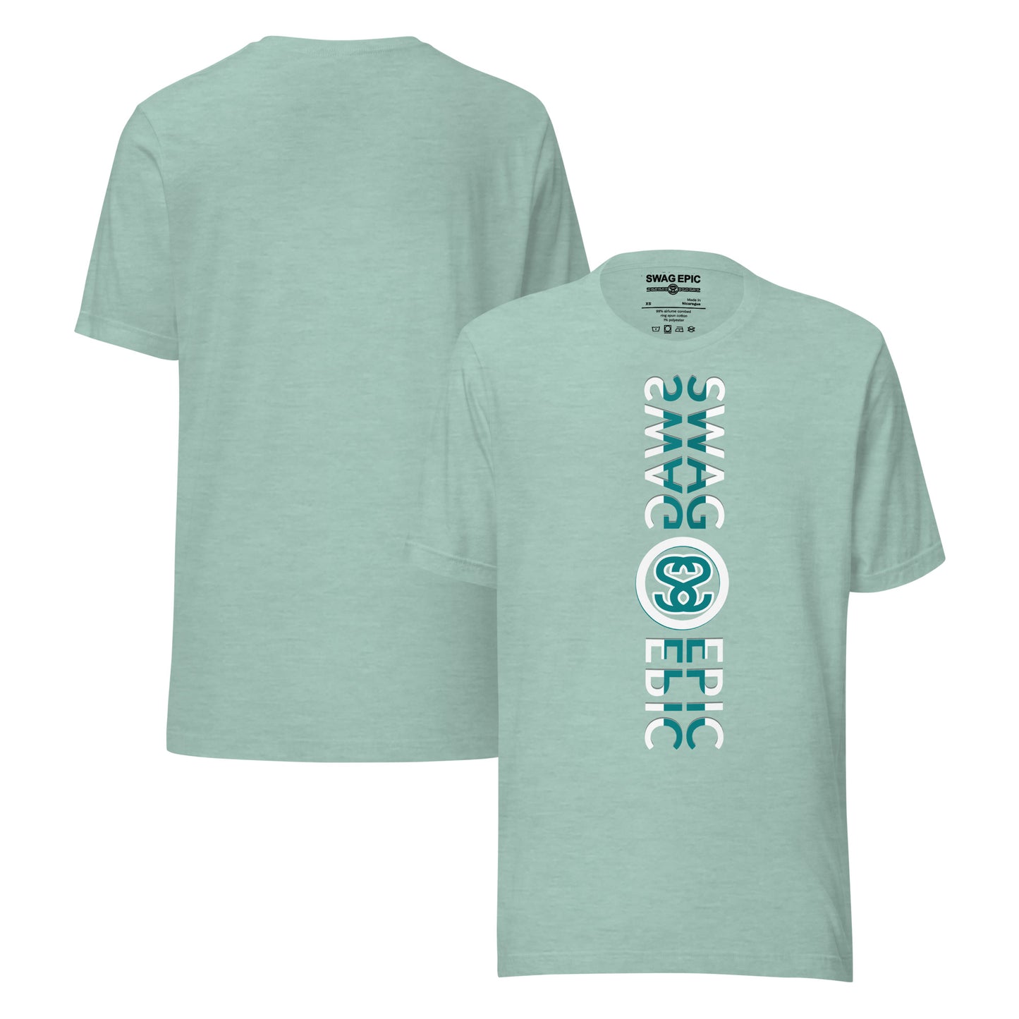 "SWAG IN COLOR" (SEA FOAM) PREMIUM LUXURY T-SHIRT