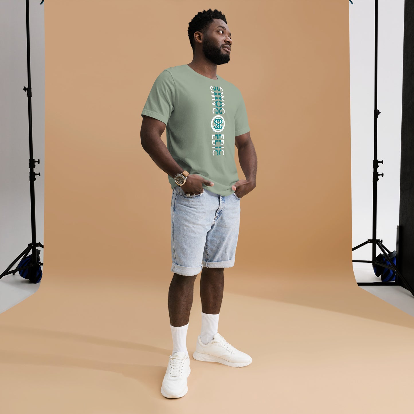 "SWAG IN COLOR" (SAGE) PREMIUM LUXURY T-SHIRT