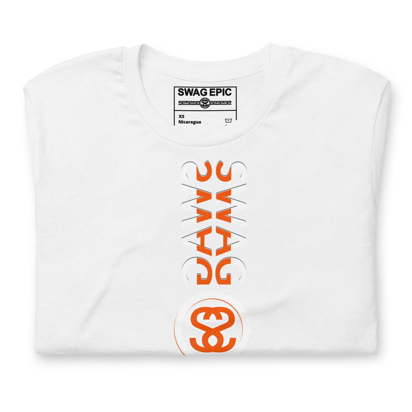 "SWAG IN COLOR" (WHITE) PREMIUM LUXURY T-SHIRT