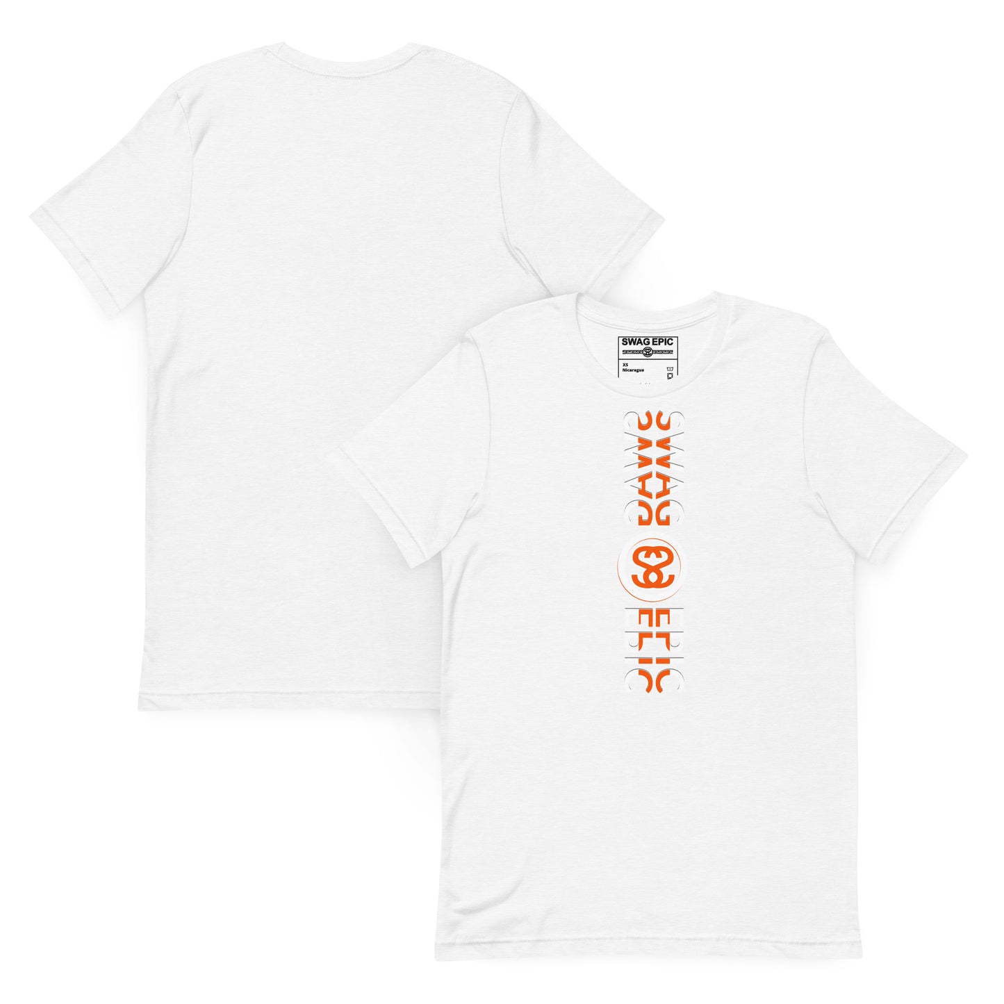 "SWAG IN COLOR" (WHITE) PREMIUM LUXURY T-SHIRT